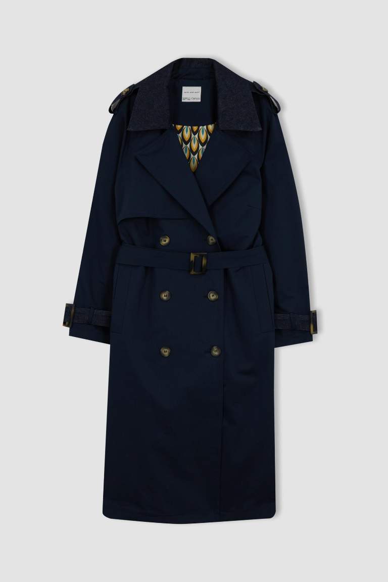 Sorbet X DeFacto Regular Fit Trench Coat