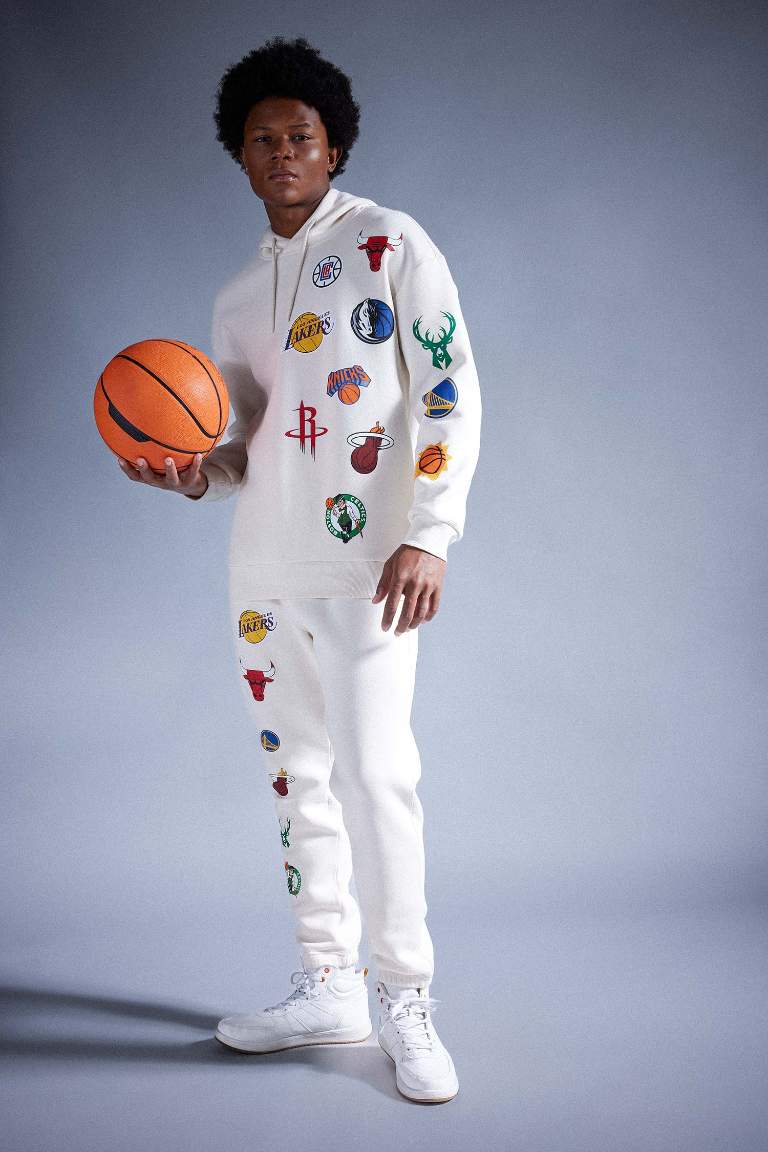 DeFactoFit NBA Current Teams Regular Fit Kalın Jogger Eşofman Altı