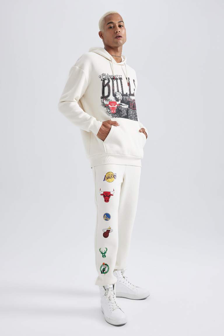 DeFactoFit NBA Current Teams Regular Fit Kalın Jogger Eşofman Altı