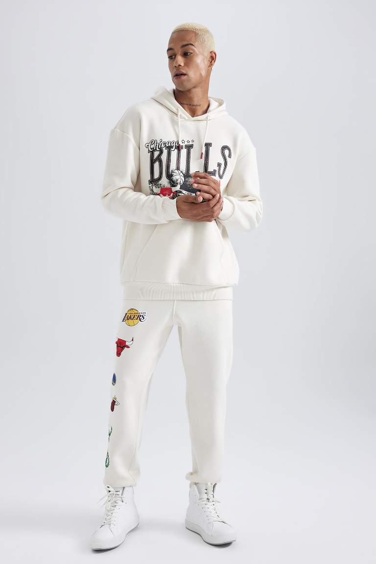 DeFactoFit NBA Current Teams Regular Fit Kalın Jogger Eşofman Altı