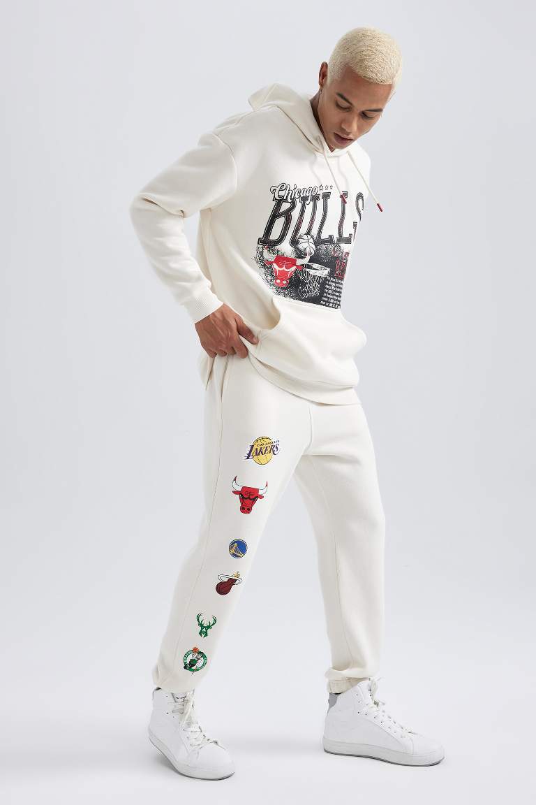 DeFactoFit NBA Current Teams Regular Fit Kalın Jogger Eşofman Altı