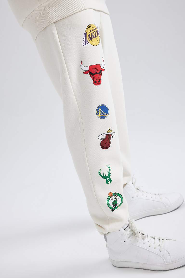 DeFactoFit NBA Current Teams Regular Fit Kalın Jogger Eşofman Altı