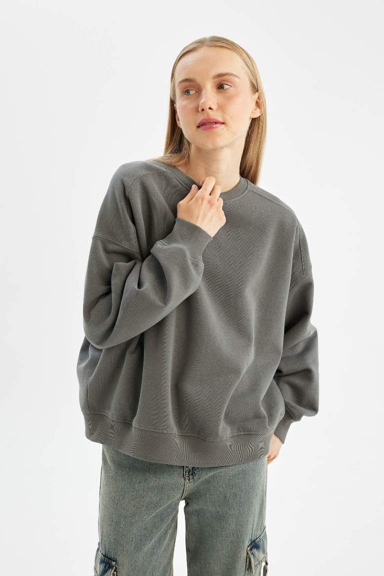 Sweatshirt Oversize avec col rond