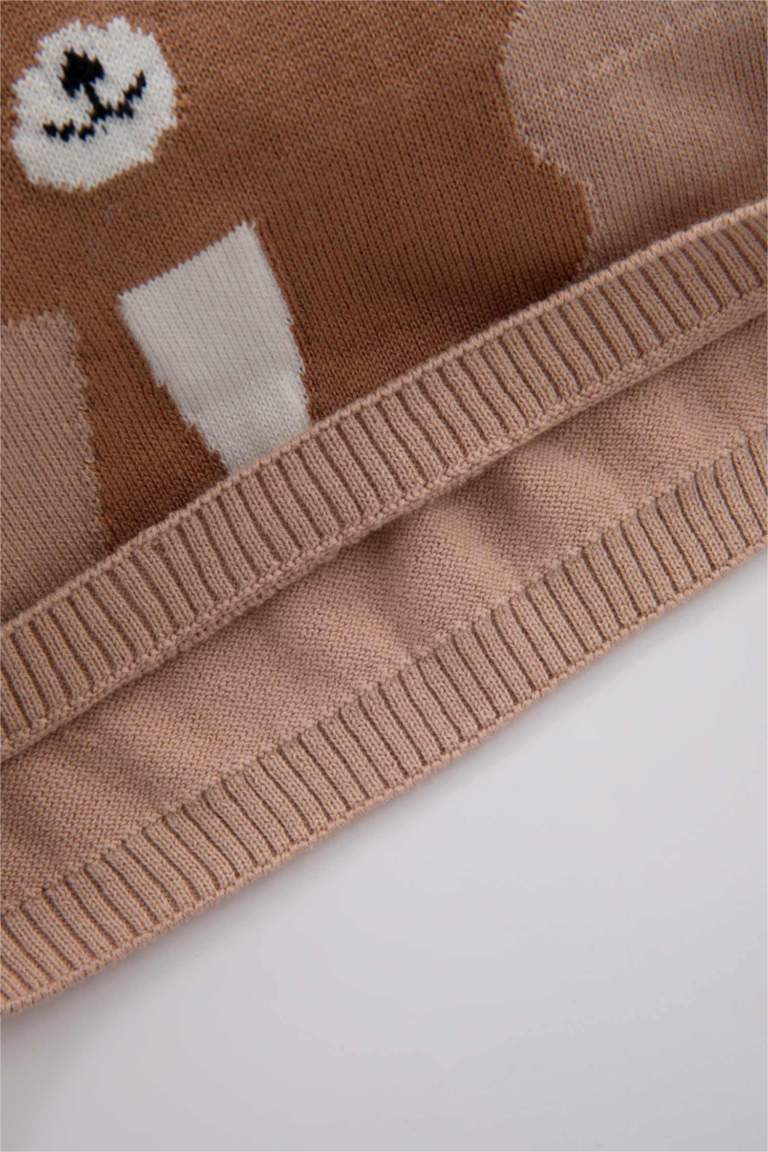 طقم بناتي بطبعة حيوانات قطن - قطعتين