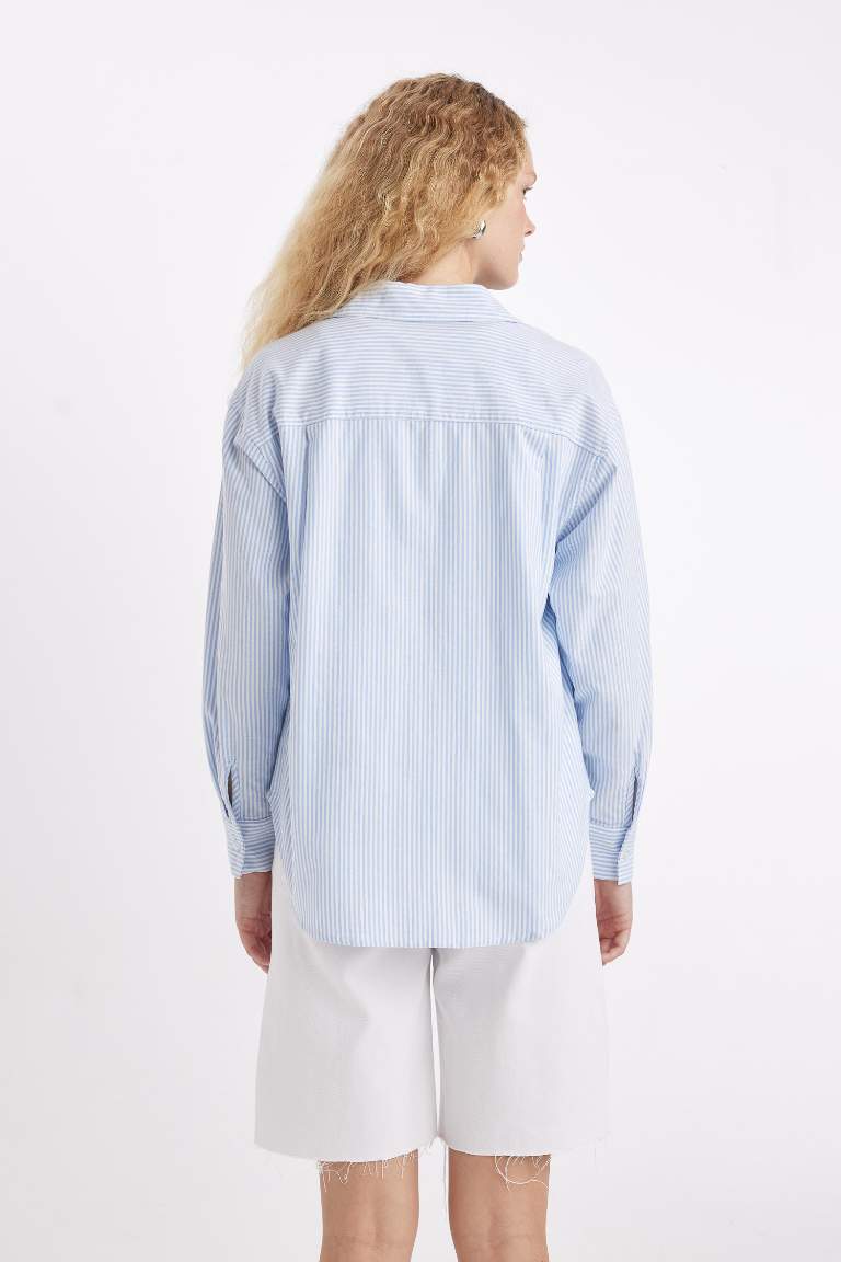 Chemise Oxford Oversize à manches longues