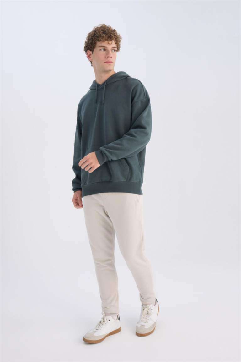Jogger Eşofman Altı Slim Fit Dar Kesim Beli Bağcıklı Lastikli Paça Fermuar Cepli