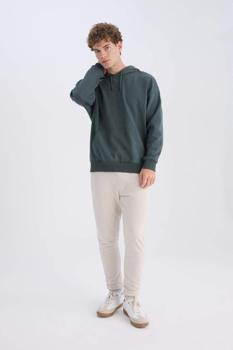 Jogger Eşofman Altı Slim Fit Dar Kesim Beli Bağcıklı Lastikli Paça Fermuar Cepli
