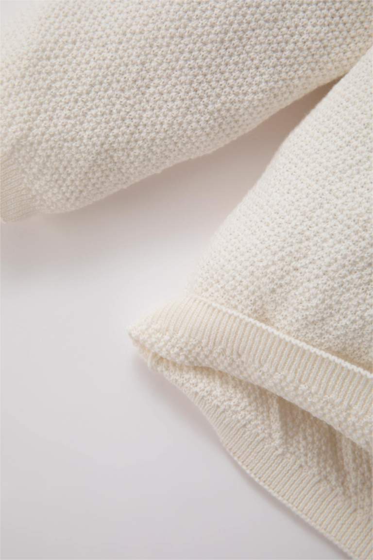 طقم بناتي قطن بياقة مستديرة - قطعتين