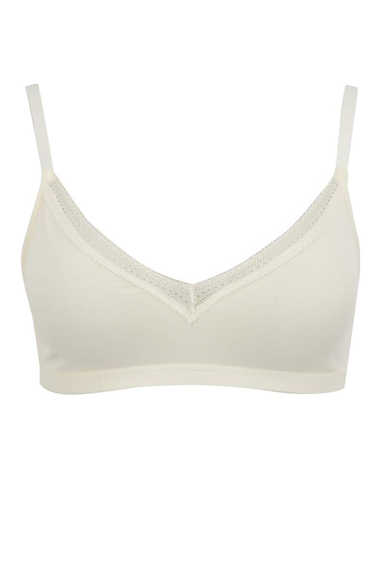 Fall in Love Lace Detailed Comfort Padless Bra