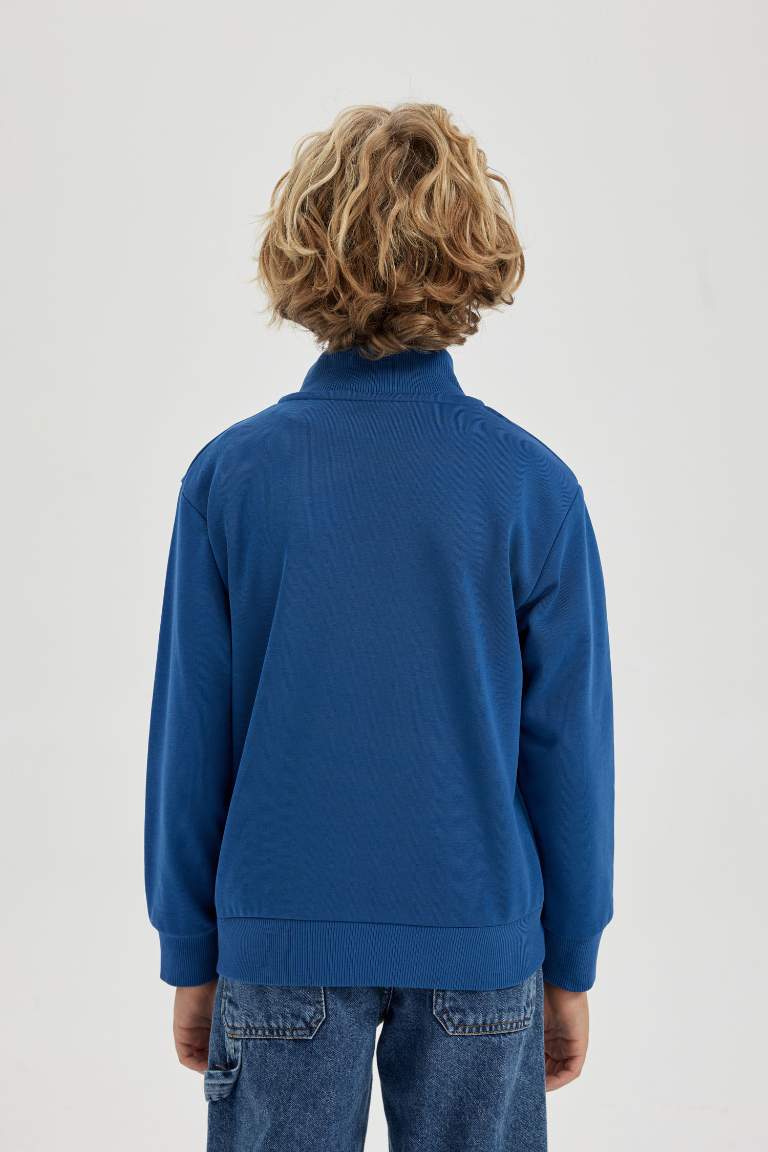 New Regular Fit Half Turtleneck Sweatshirt