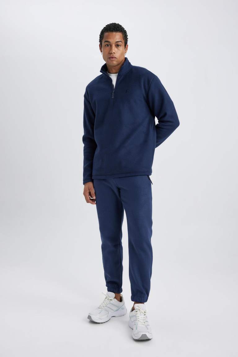 DeFactoFit Sporcu Polar Jogger Eşofman Altı Standart Fit Çift Cepli