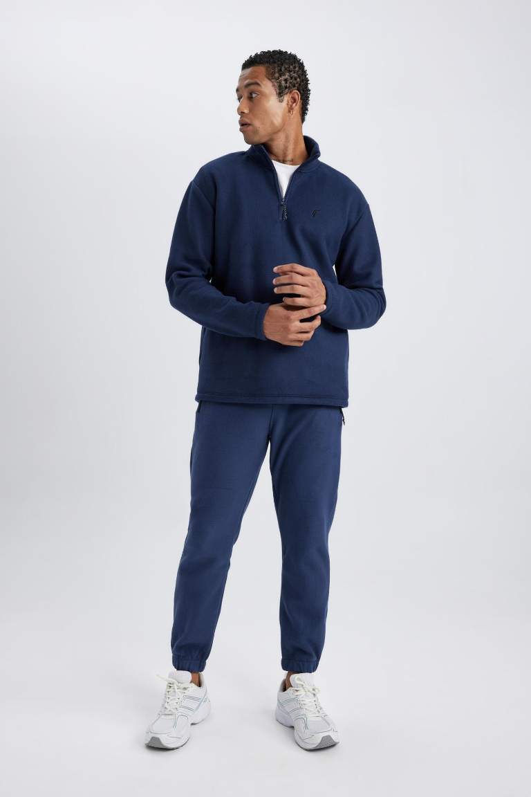 DeFactoFit Sporcu Polar Jogger Eşofman Altı Standart Fit Çift Cepli