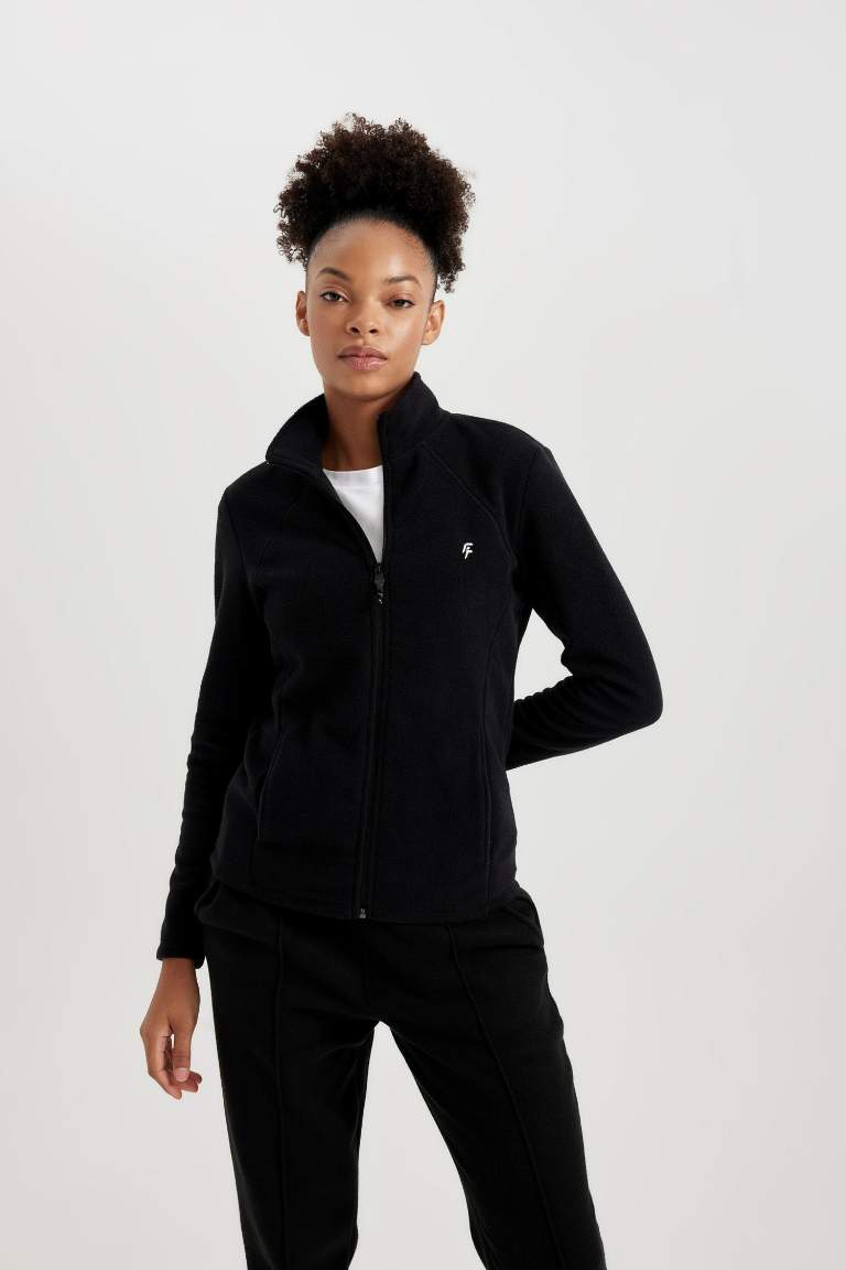 DeFactoFit Standard Fit Double Pocket Polar Cardigan