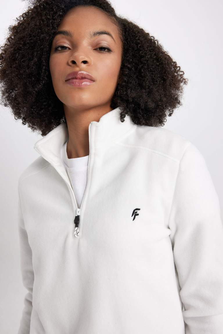 DeFactoFit Standard Fit Fleece Sweatshirt