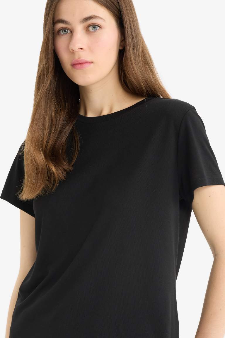 Regular Fit Crew Neck Basic T-Shirt