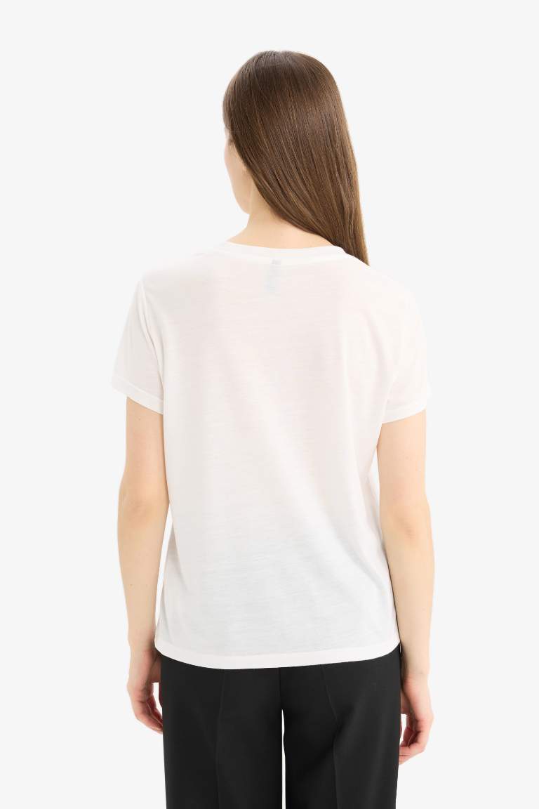 Regular Fit Crew Neck Basic T-Shirt