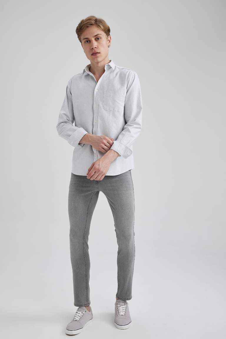 Regular Fit Oxford Long Sleeve Shirt