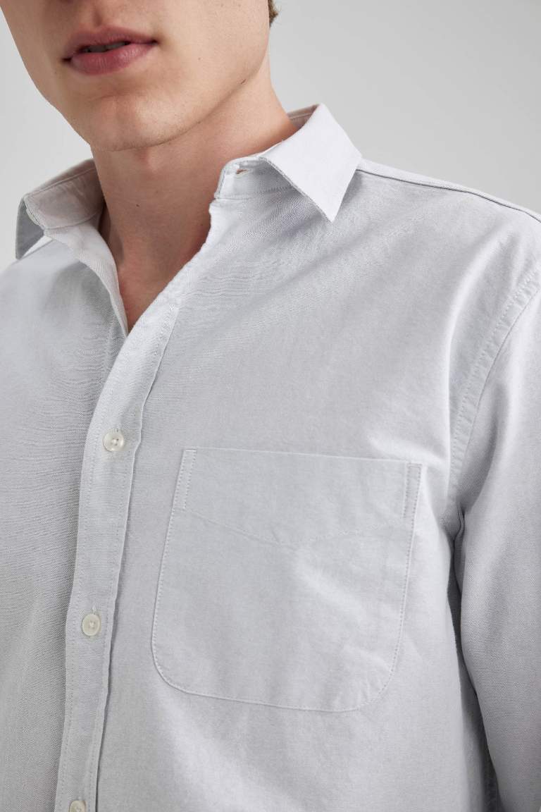 Regular Fit Oxford Long Sleeve Shirt