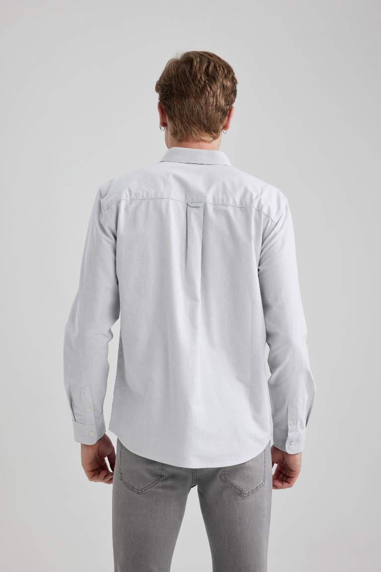 Regular Fit Oxford Long Sleeve Shirt