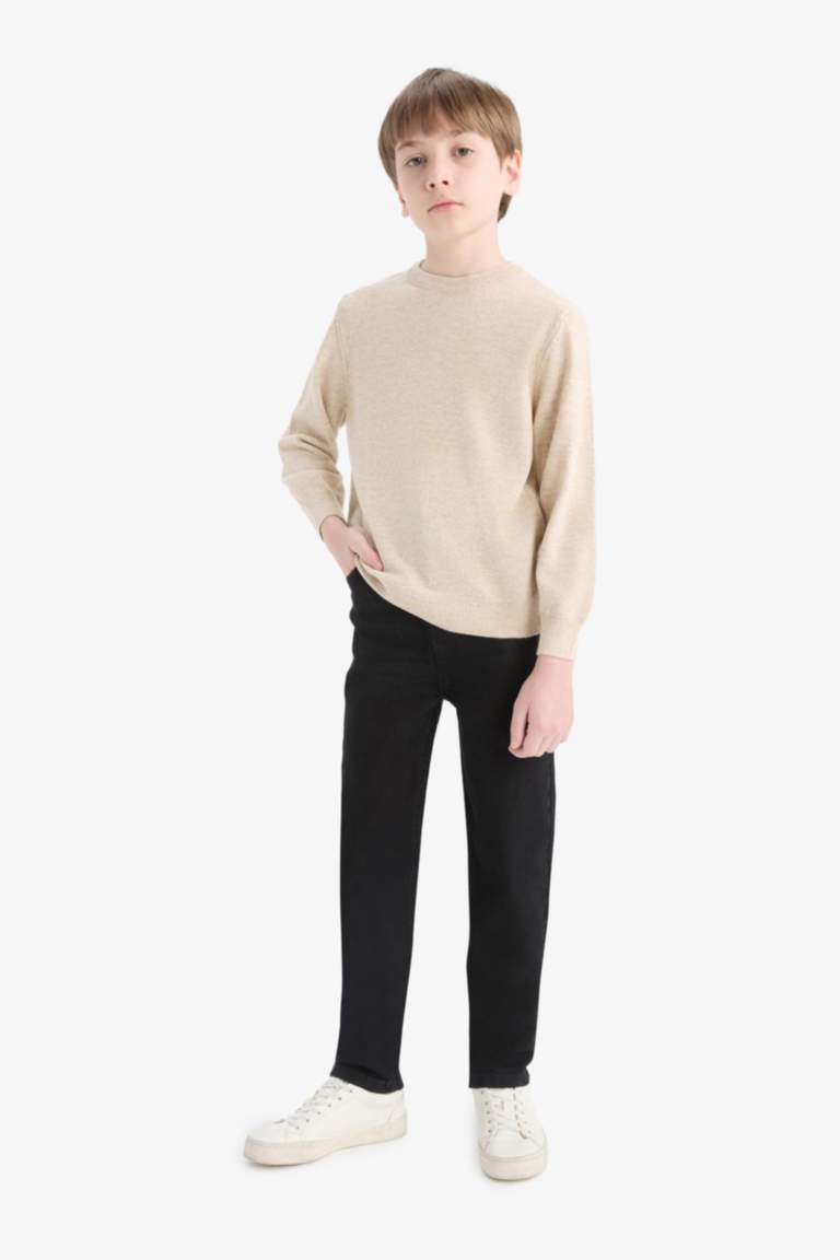 Boy Regular Fit Crew Neck Pullover