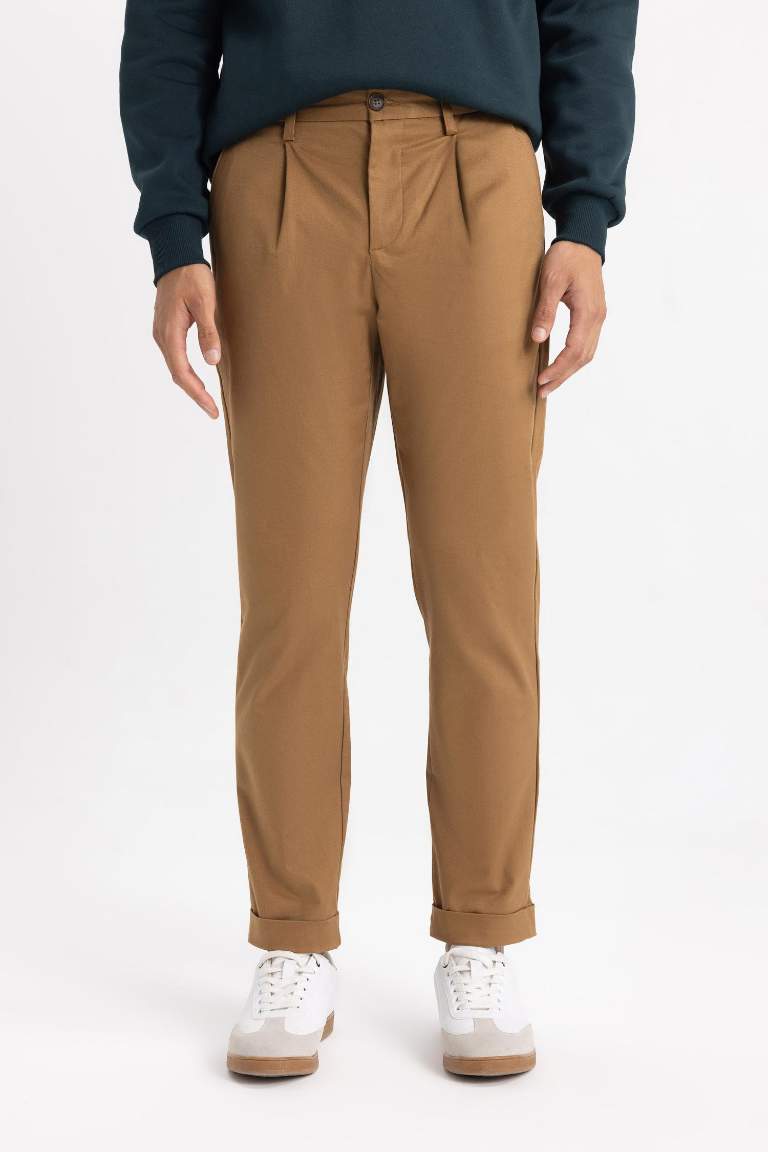 Gabardin Pantolon Tailored Regular Fit Cepli Duble Paça