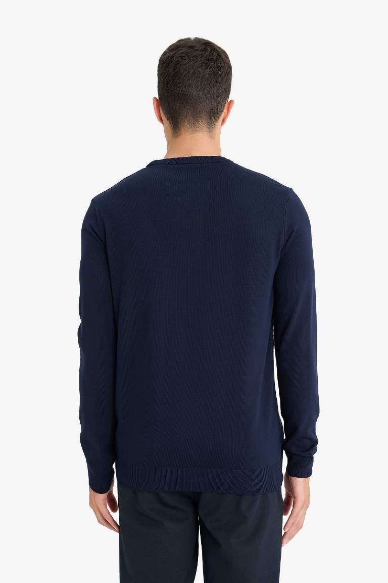 Regular Fit Bisiklet Yaka Triko Kazak