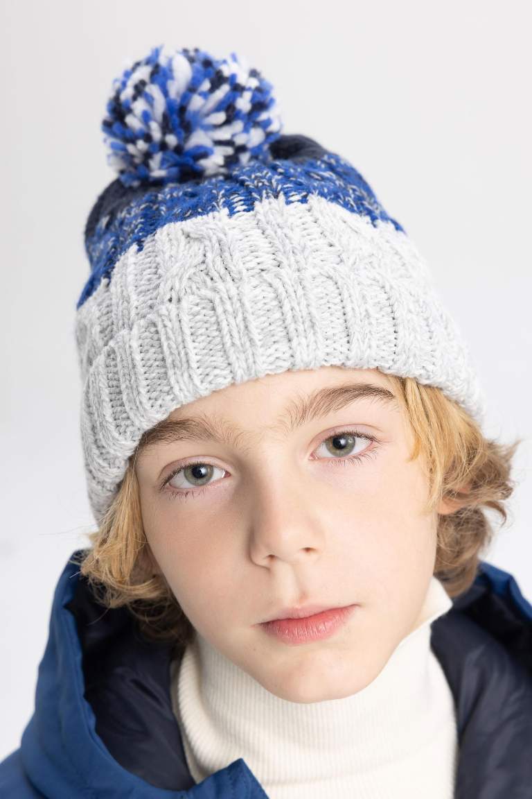 Boy Pompom Knitwear Beret