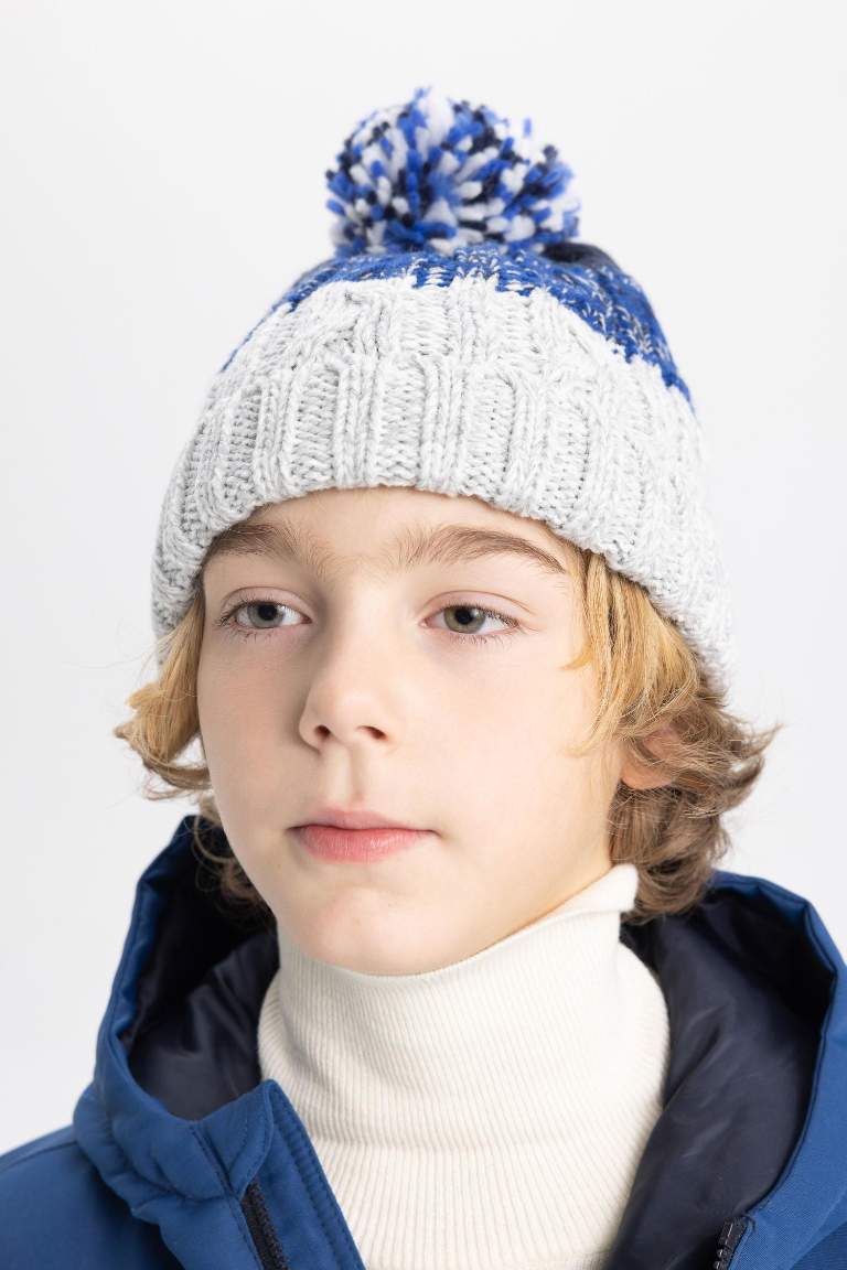 Boy Pompom Knitwear Beret