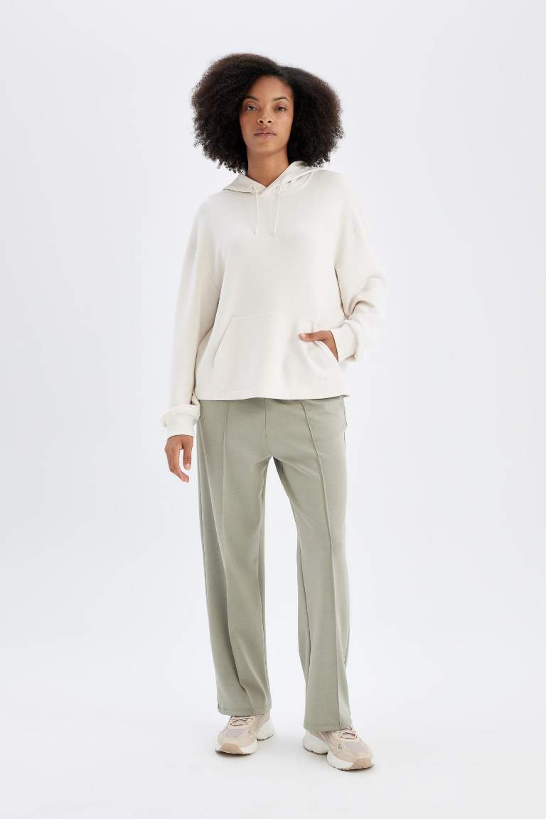 DeFactoFit Standard Fit Wide Leg Sweatpants