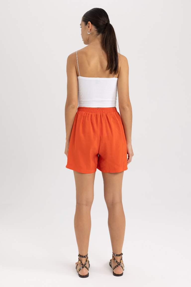 High Waist Wide Leg Modal Shorts