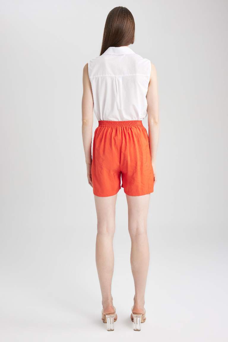 High Waist Wide Leg Modal Shorts