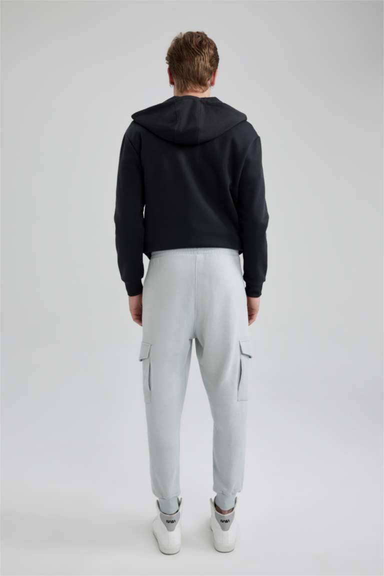 Regular Fit Rib Hem With Cargo Pocket Trousers