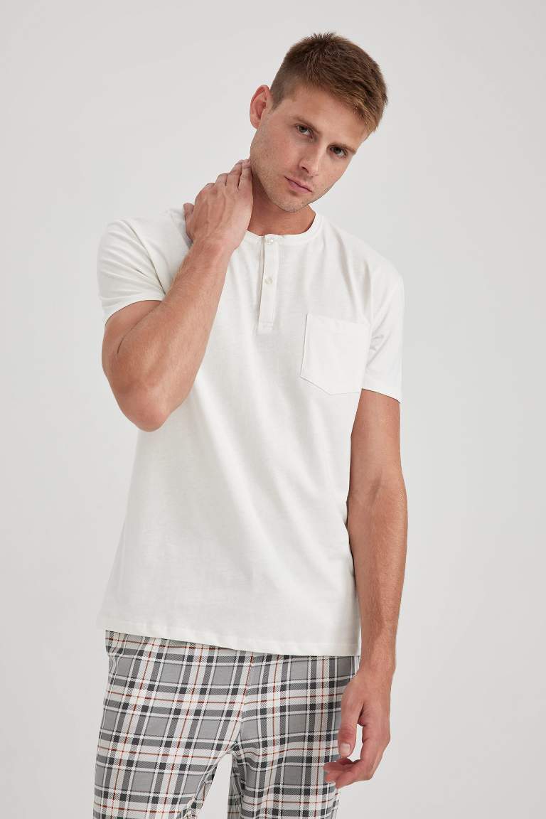 Regular Fit Kısa Kollu Pijama Takımı