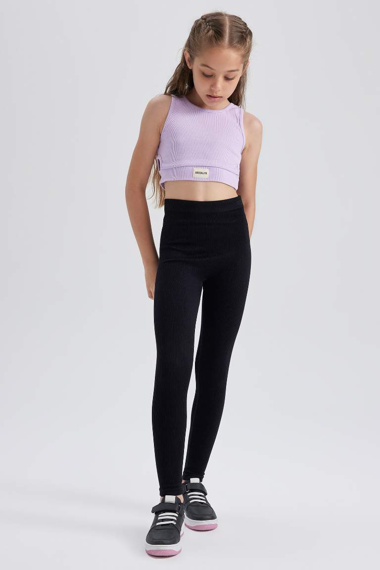 Girl Slim Fit Leggings