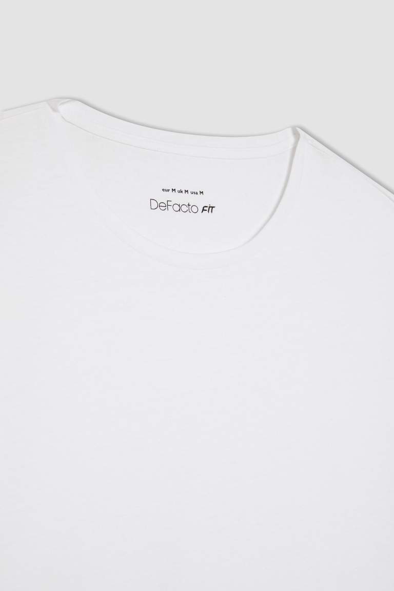 DeFactoFit Standard Fit Crew Neck Printed T-Shirt