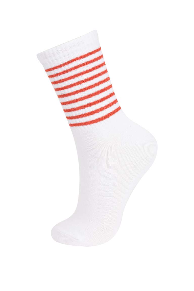 Chaussettes Longues Coton Pour Femme - 3 Paires