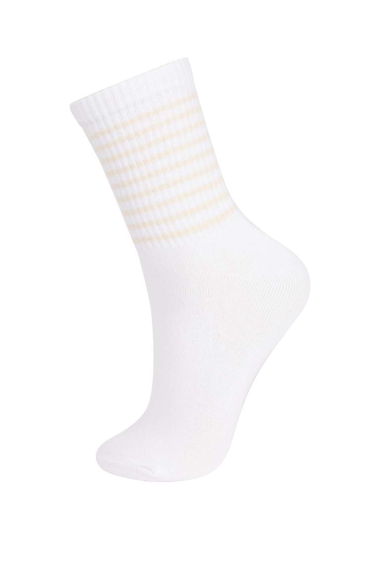 Chaussettes Longues Coton Pour Femme - 3 Paires