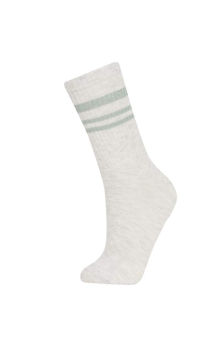 Chaussettes Longues Coton Pour Femme - 3 Pièces