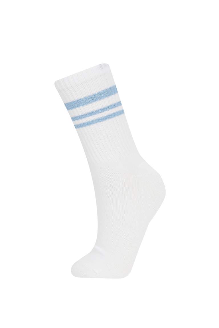 Chaussettes Longues Coton Pour Femme - 3 Pièces