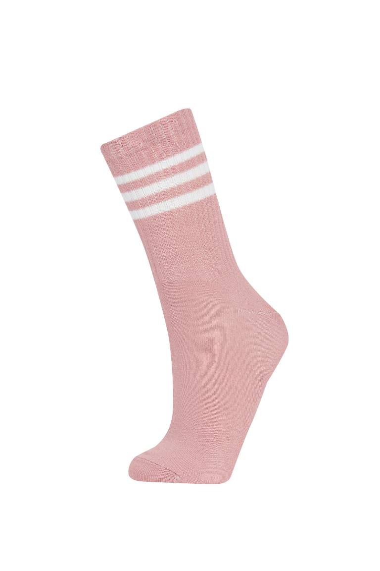 Chaussettes Longues Coton Pour Femme - 3 Pièces