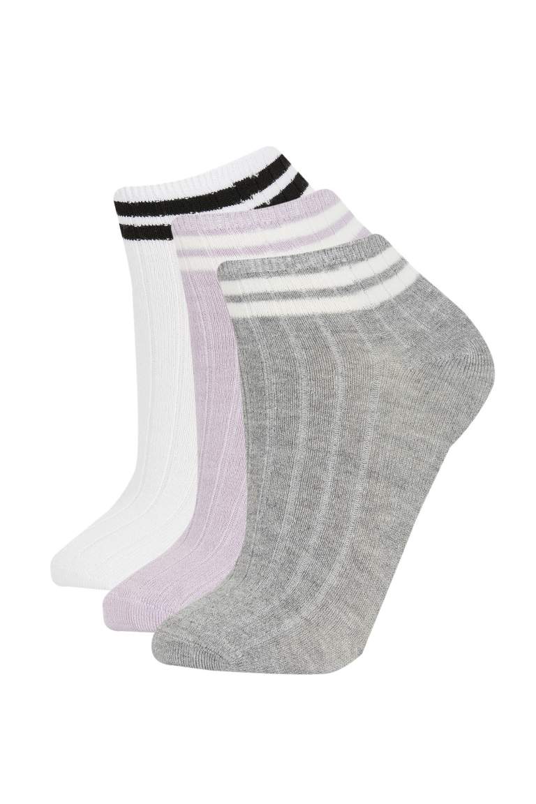 Chaussettes Mi-Bas Bambou Pour Femme - 3 Pièces