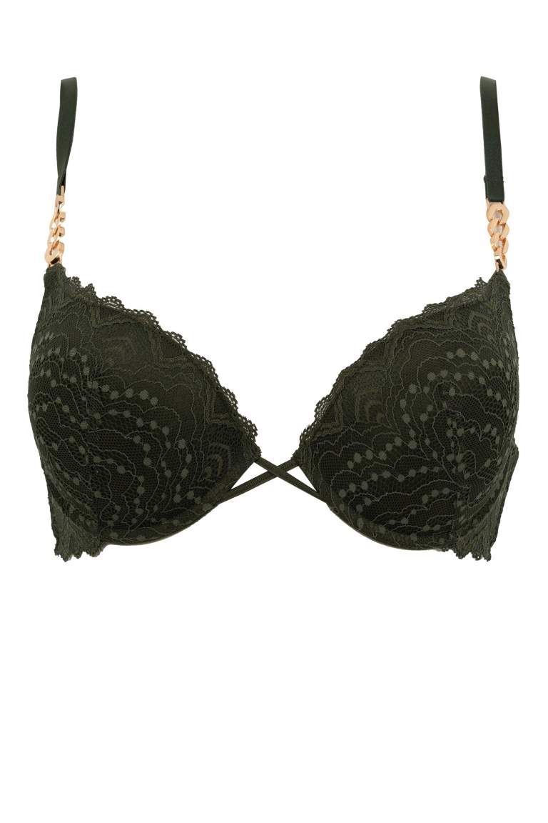 Fall in Love Dantelli Dolgulu Balenli Push Up Bra