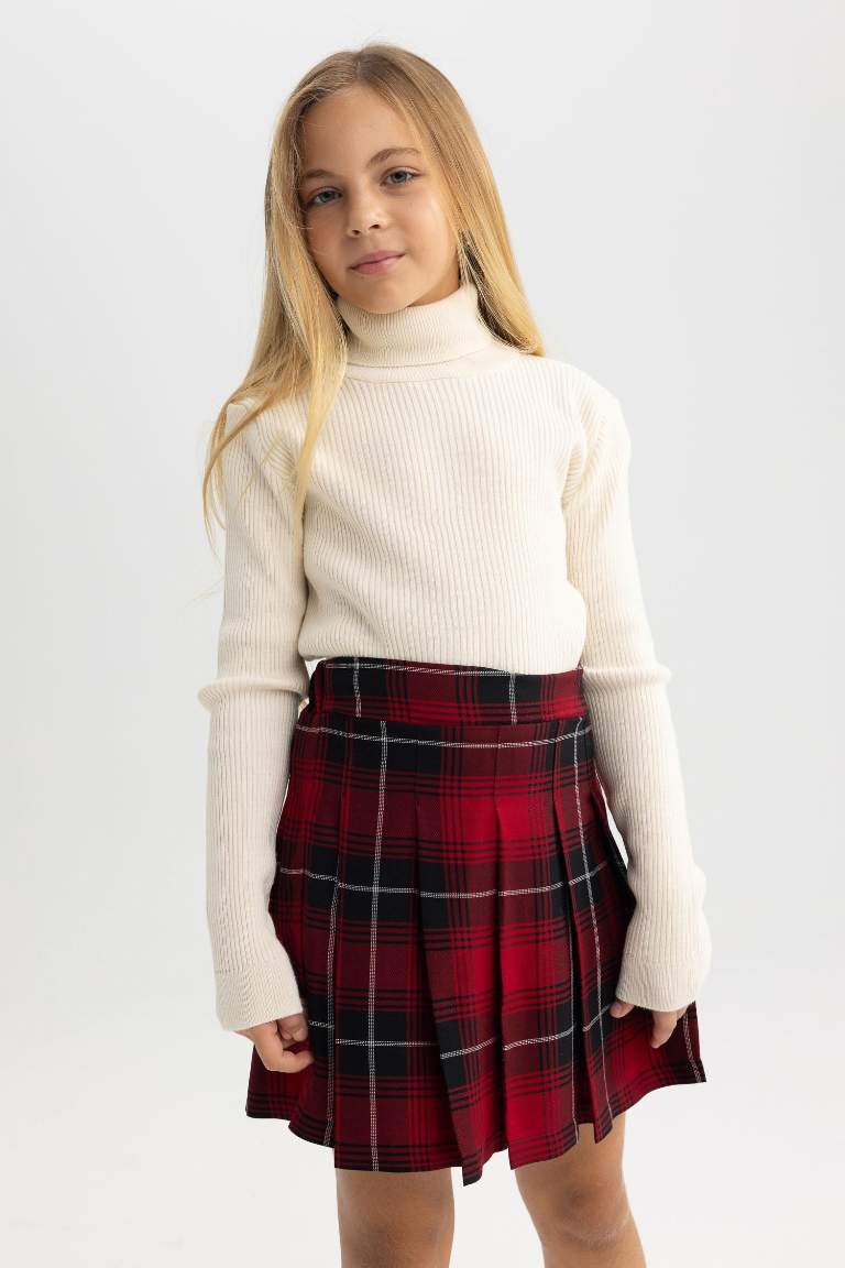 Girl Regular Fit Turtleneck Pullover