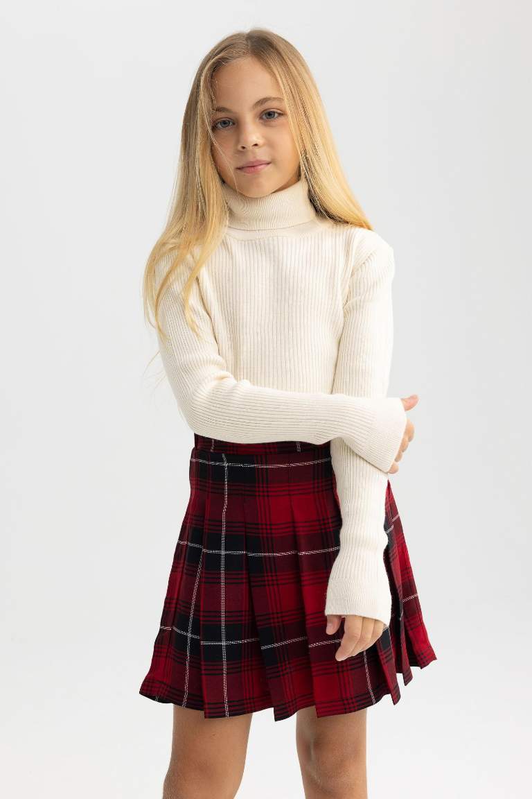 Girl Regular Fit Turtleneck Pullover