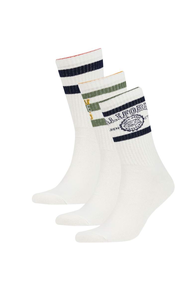 Man 3 Piece Cotton Long Socks