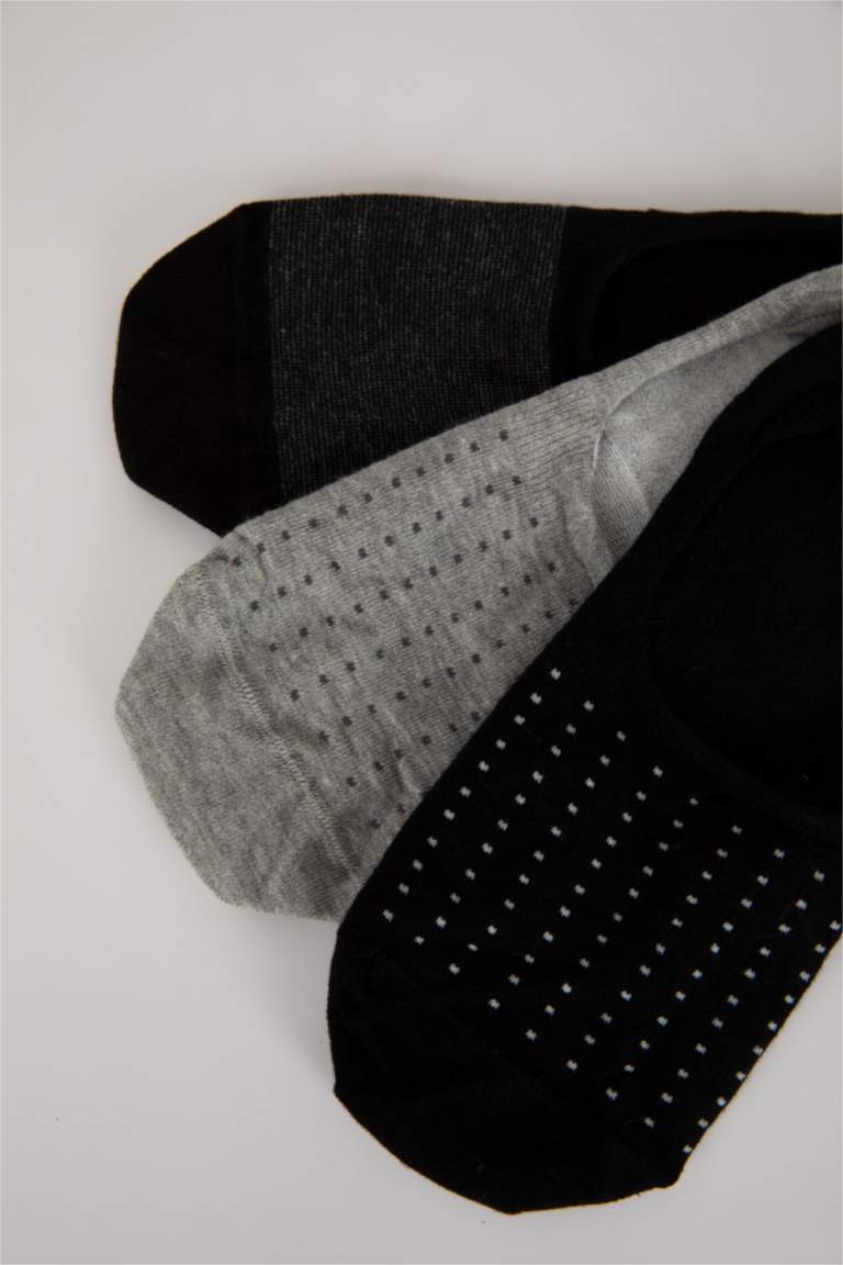 Erkek 3'lü Pamuklu Babet Çorap