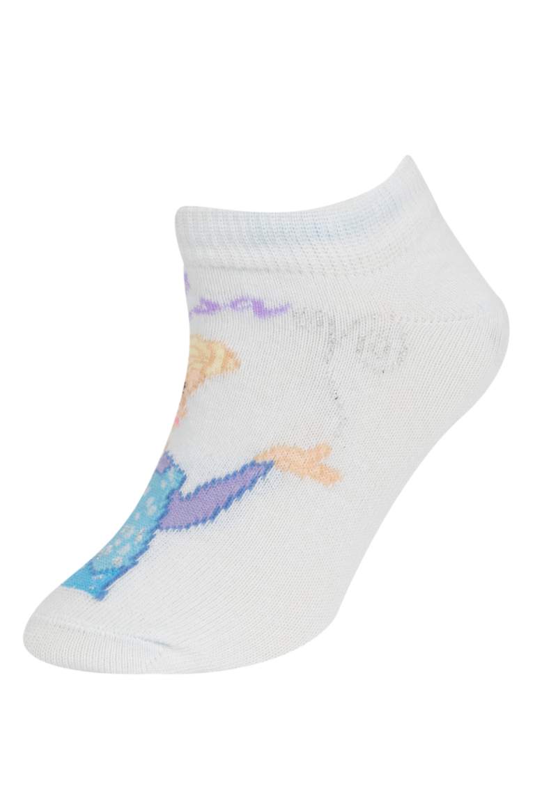 Kız Çocuk Frozen 3'lü Pamuklu Patik Çorap