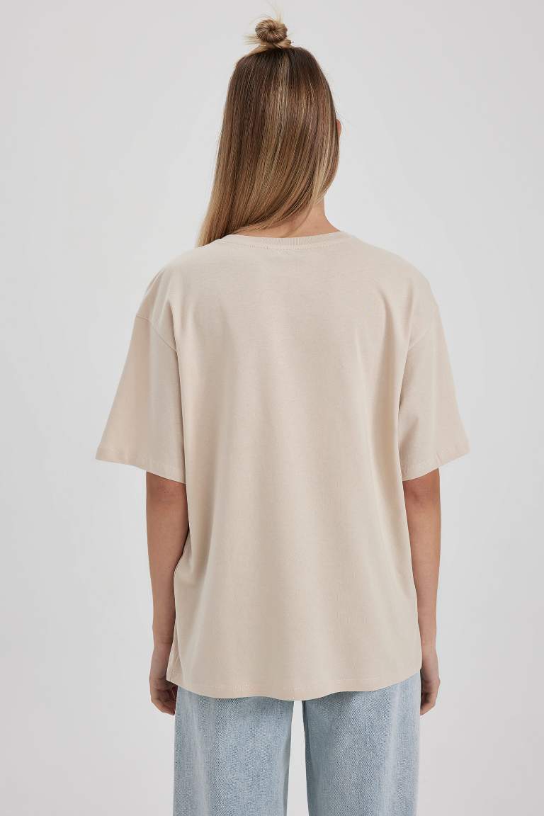 Coool Loose Fit Baskılı Kısa Kollu %100 Pamuk Tişört