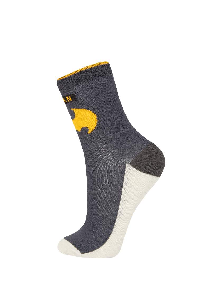 Boy Batman 3 Piece Cotton Long Socks