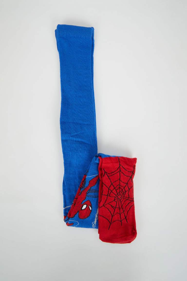 Erkek Çocuk Marvel Spiderman Pamuklu Külotlu Çorap